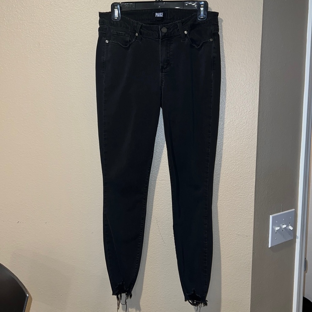 PAIGE Verdugo Frayed Skinny Jeans